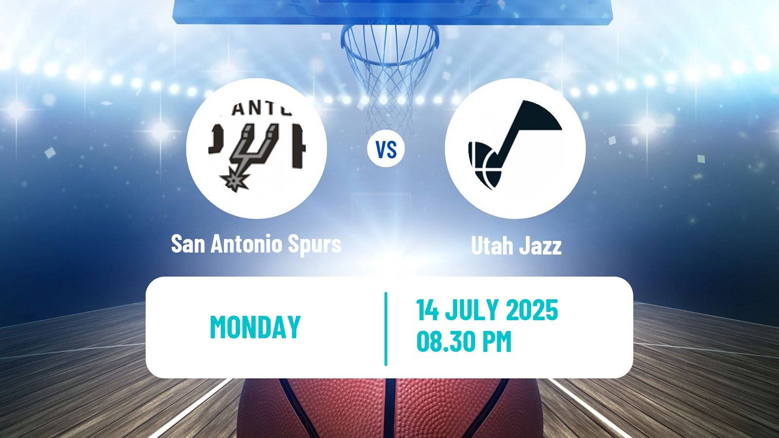 Basketball NBA Las Vegas Summer League San Antonio Spurs - Utah Jazz