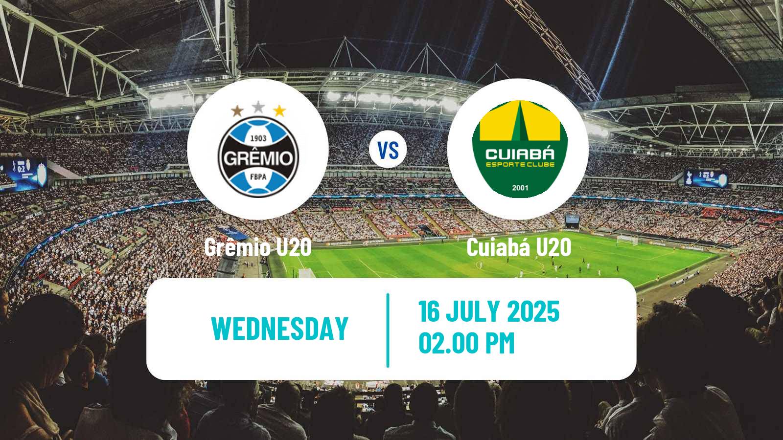Football Brasileiro U20 Grêmio U20 - Cuiabá U20
