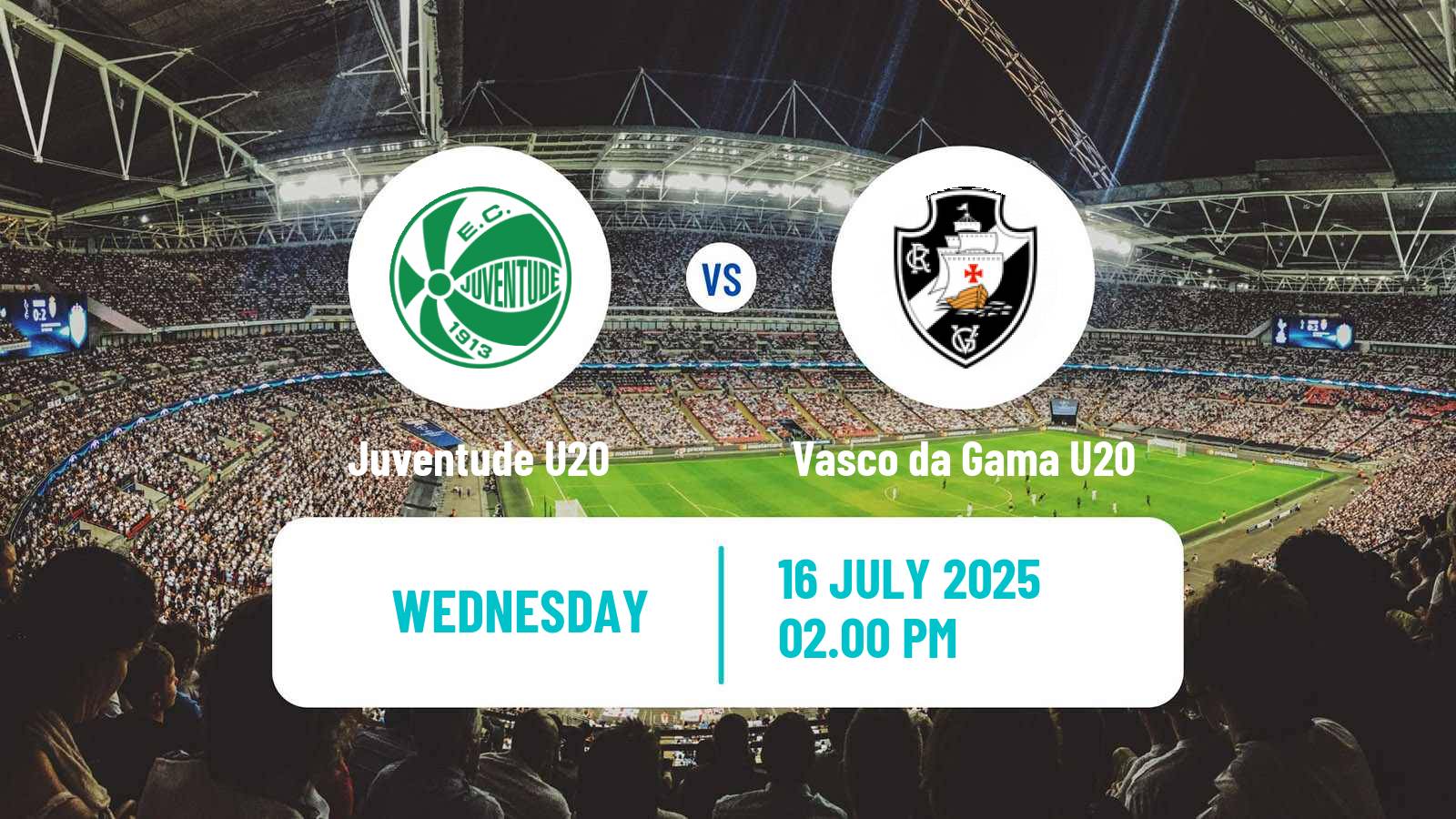 Soccer Brasileiro U20 Juventude U20 - Vasco da Gama U20