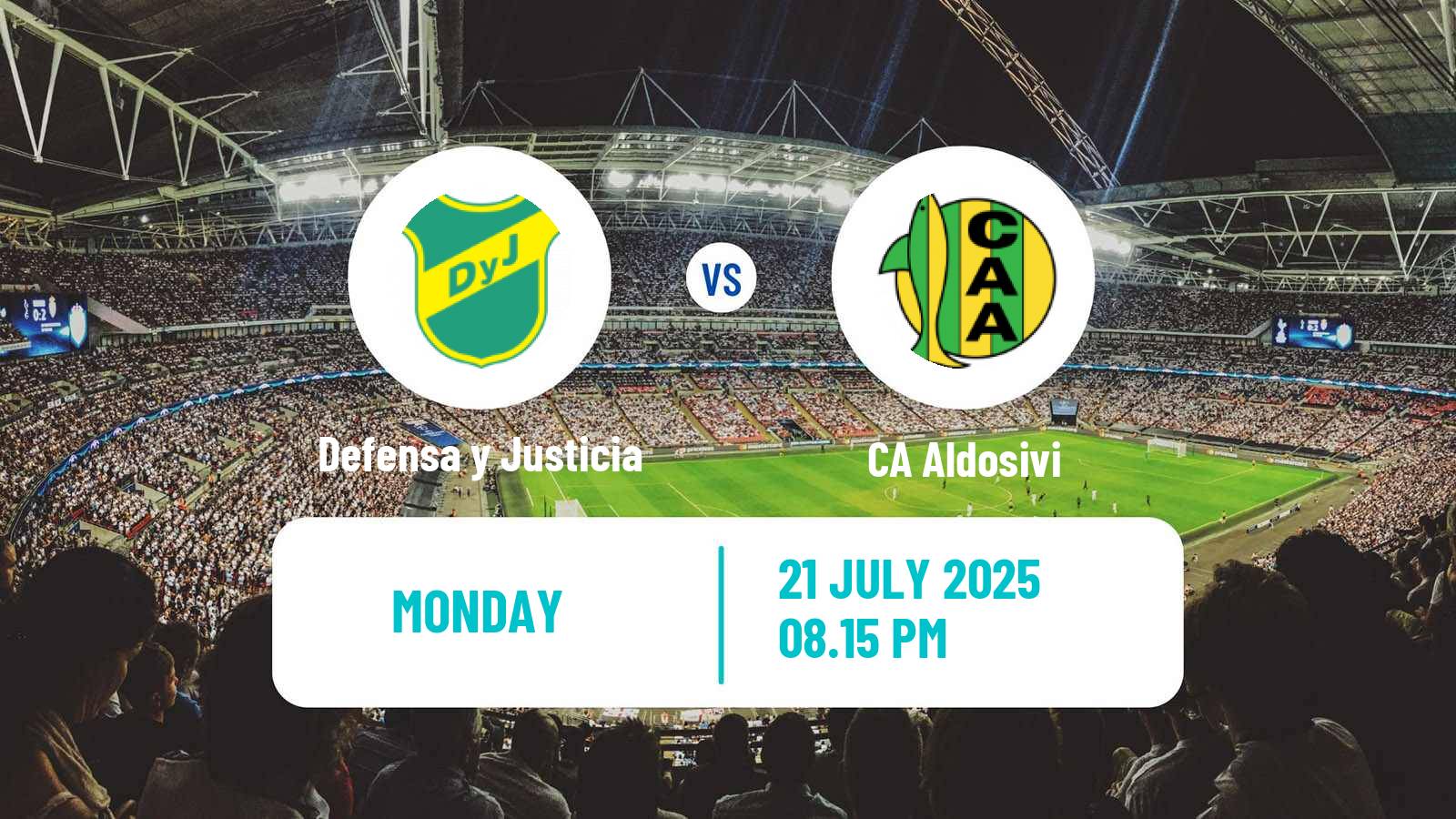 Football Argentinian Liga Profesional Defensa y Justicia - Aldosivi