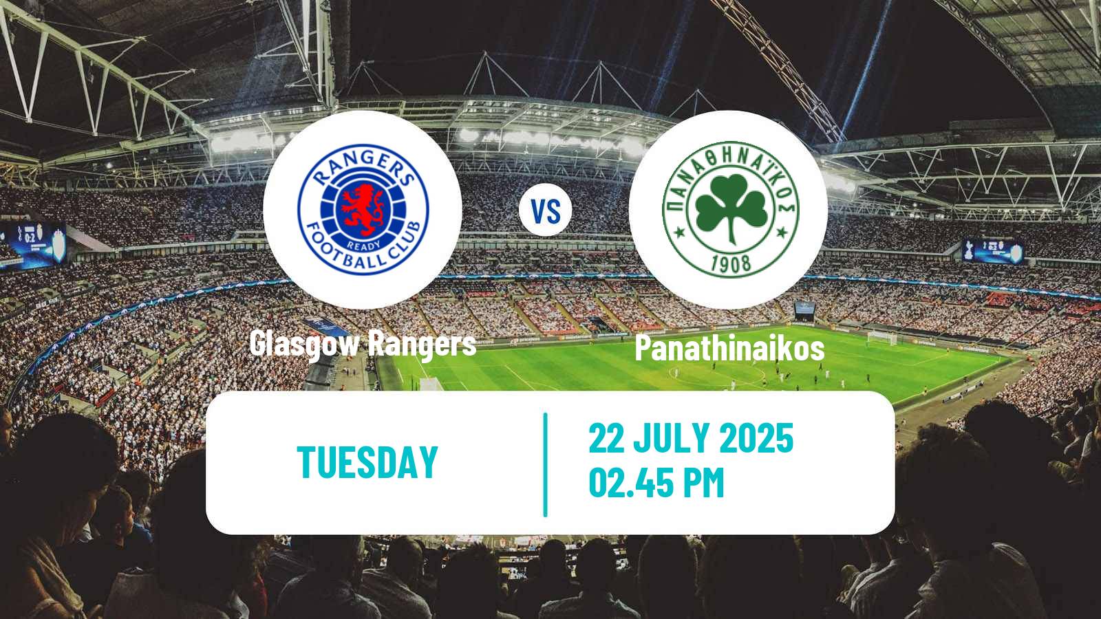 Football UEFA Champions League Glasgow Rangers - Panathinaikos