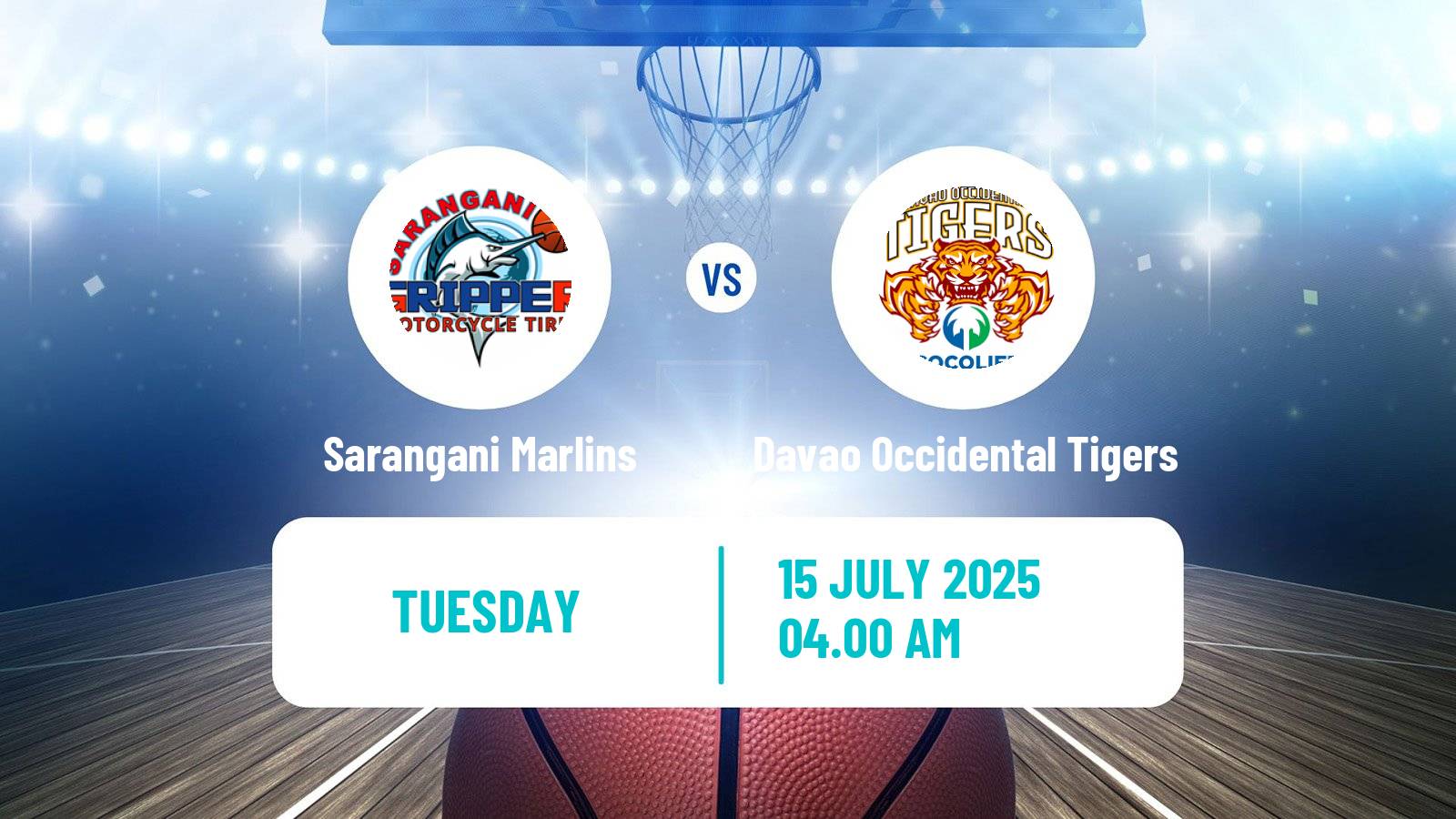 Basketball Philippines MBPL  Sarangani Marlins - Davao Occidental Tigers