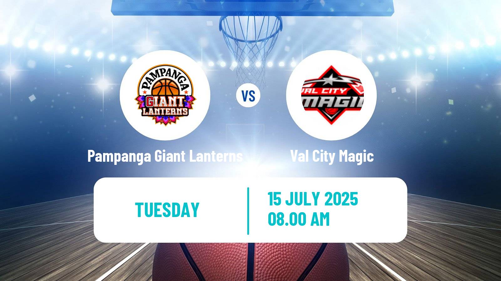 Basketball Philippines MBPL  Pampanga Giant Lanterns - Val City Magic