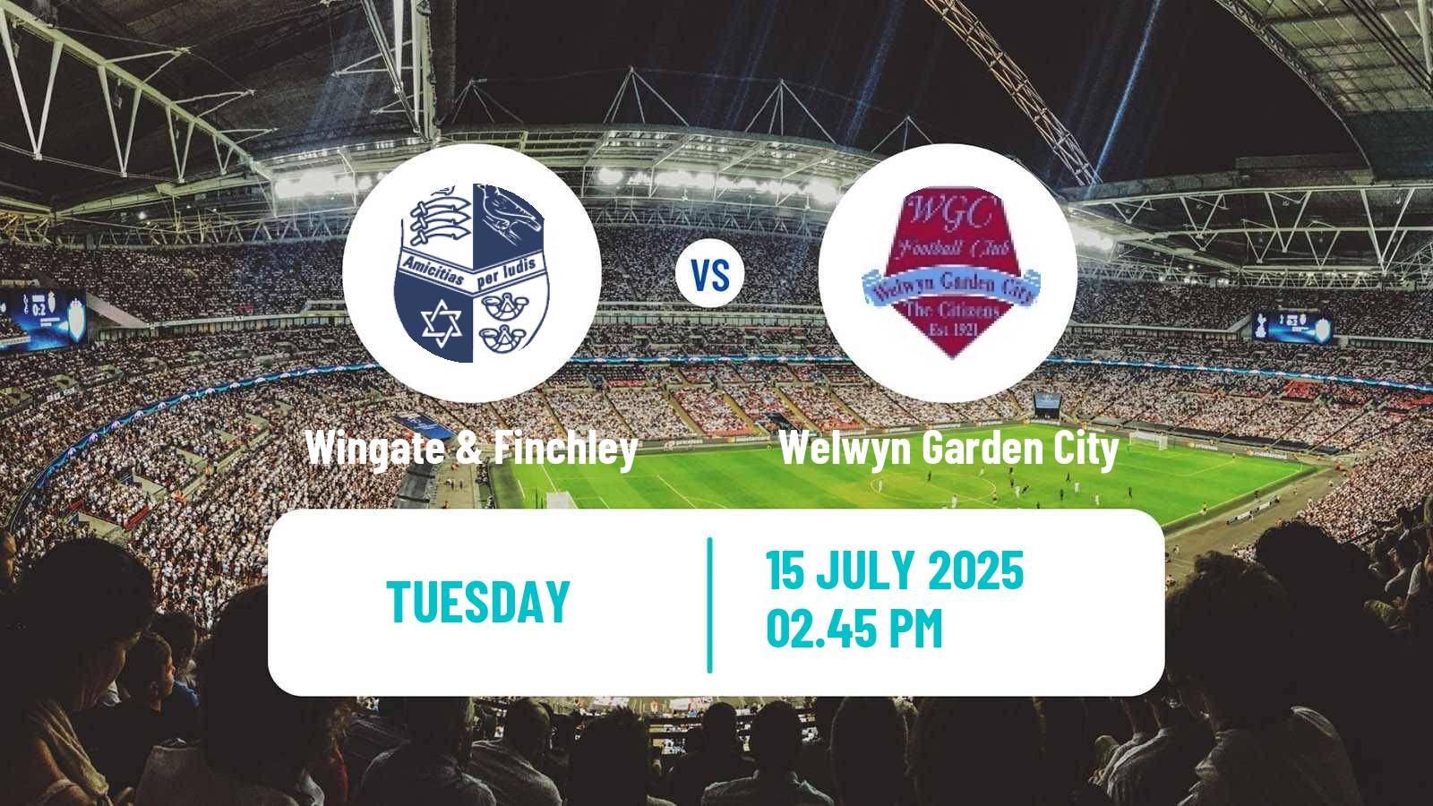 Football Club Friendly Wingate & Finchley - Welwyn Garden City