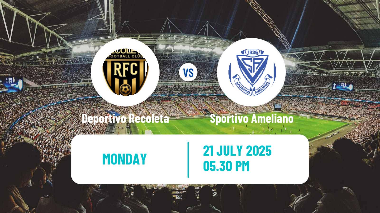 Football Paraguayan Primera Division Deportivo Recoleta - Sportivo Ameliano