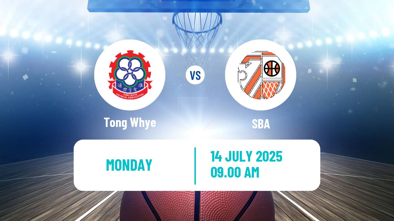 Basketball Singapore NBL Tong Whye - SBA