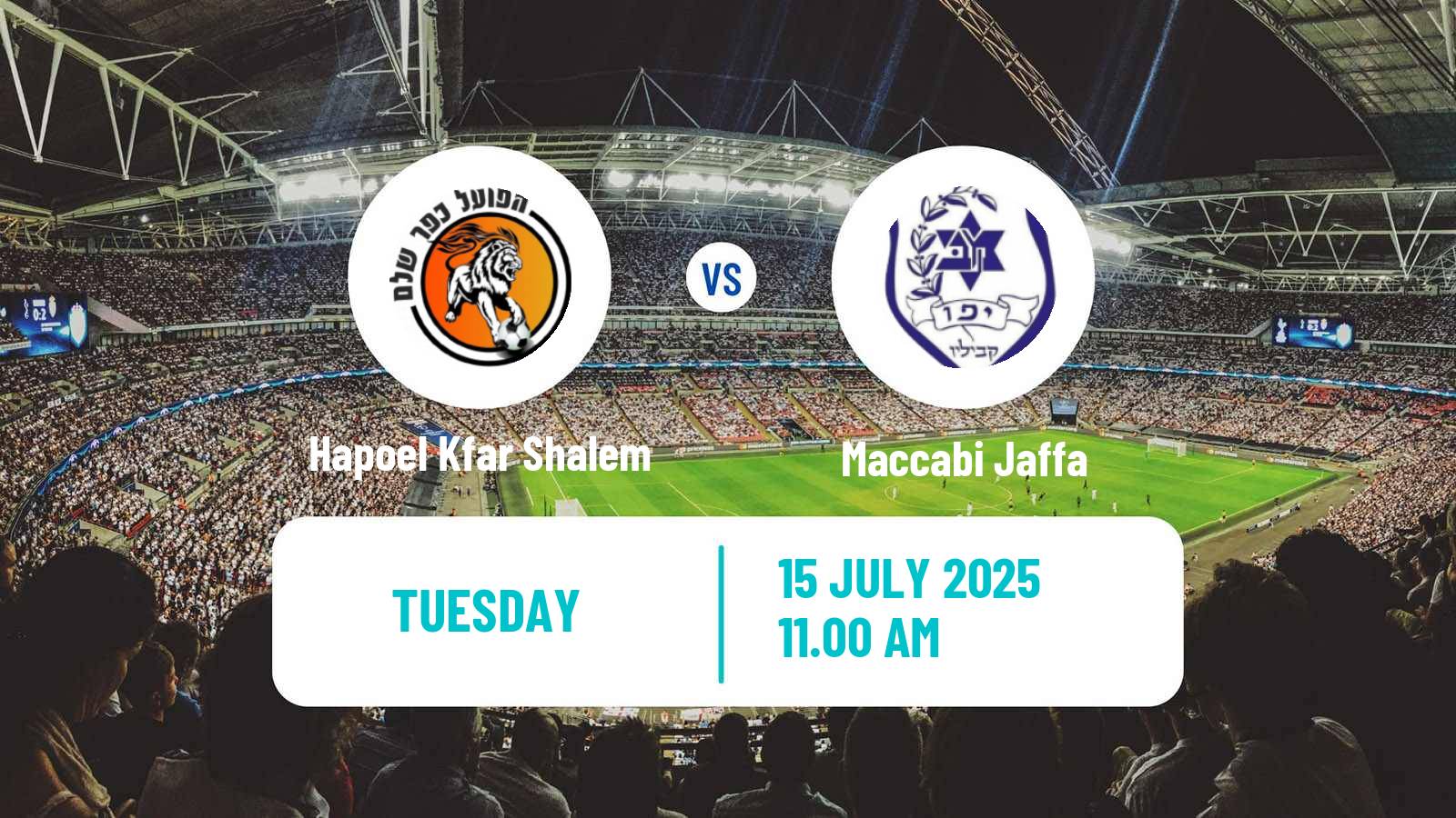 Football Club Friendly Hapoel Kfar Shalem - Maccabi Jaffa