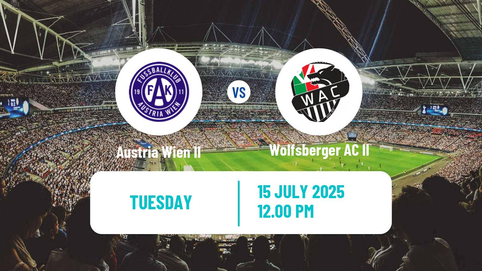 Football Club Friendly Austria Wien II - Wolfsberger AC II