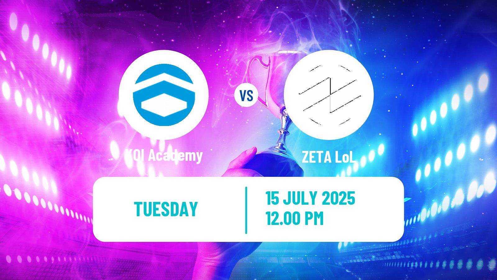 Esports League Of Legends Lvp Superliga KOI Academy - ZETA