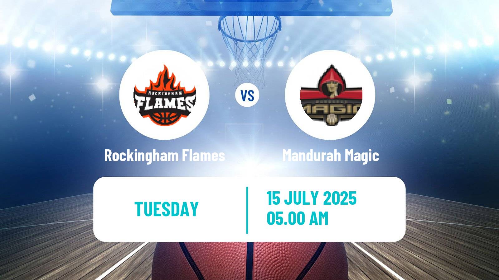 Basketball Australian NBL1 West Women Rockingham Flames - Mandurah Magic
