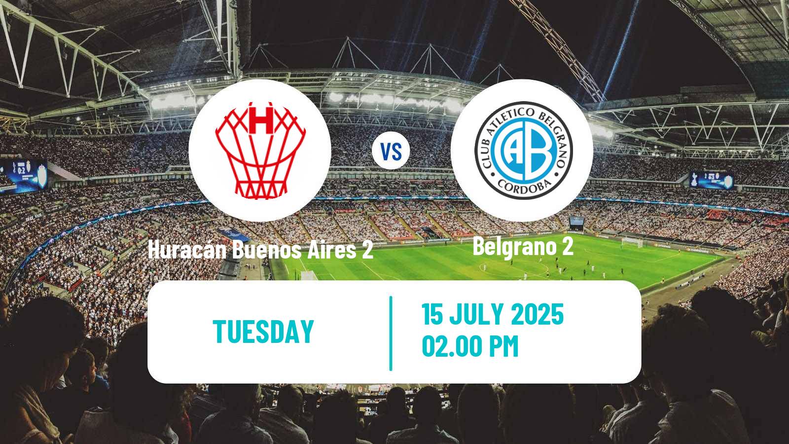 Football Argentinian Reserve League Huracán Buenos Aires 2 - Belgrano 2