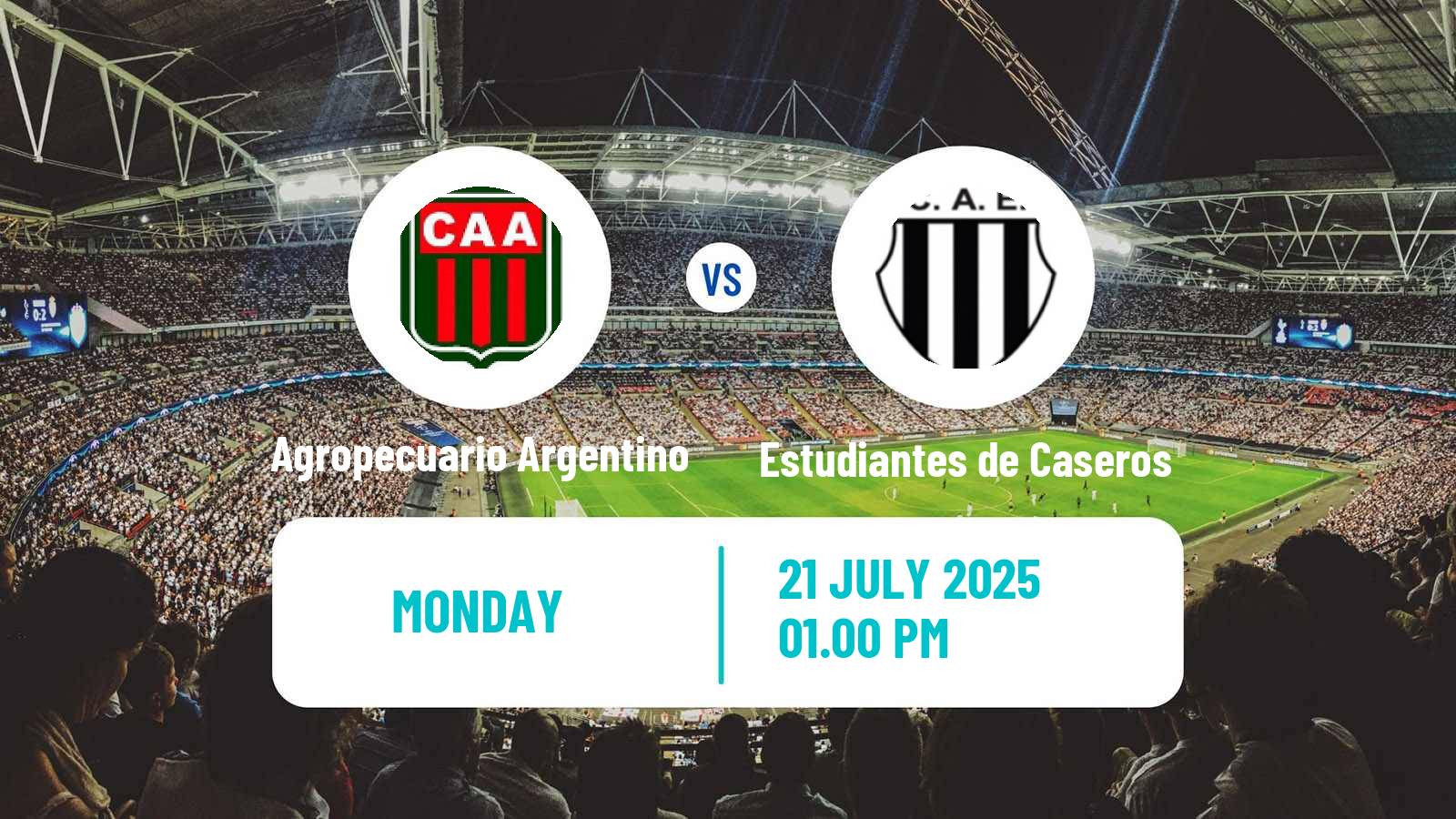 Football Argentinian Primera Nacional Agropecuario Argentino - Estudiantes de Caseros