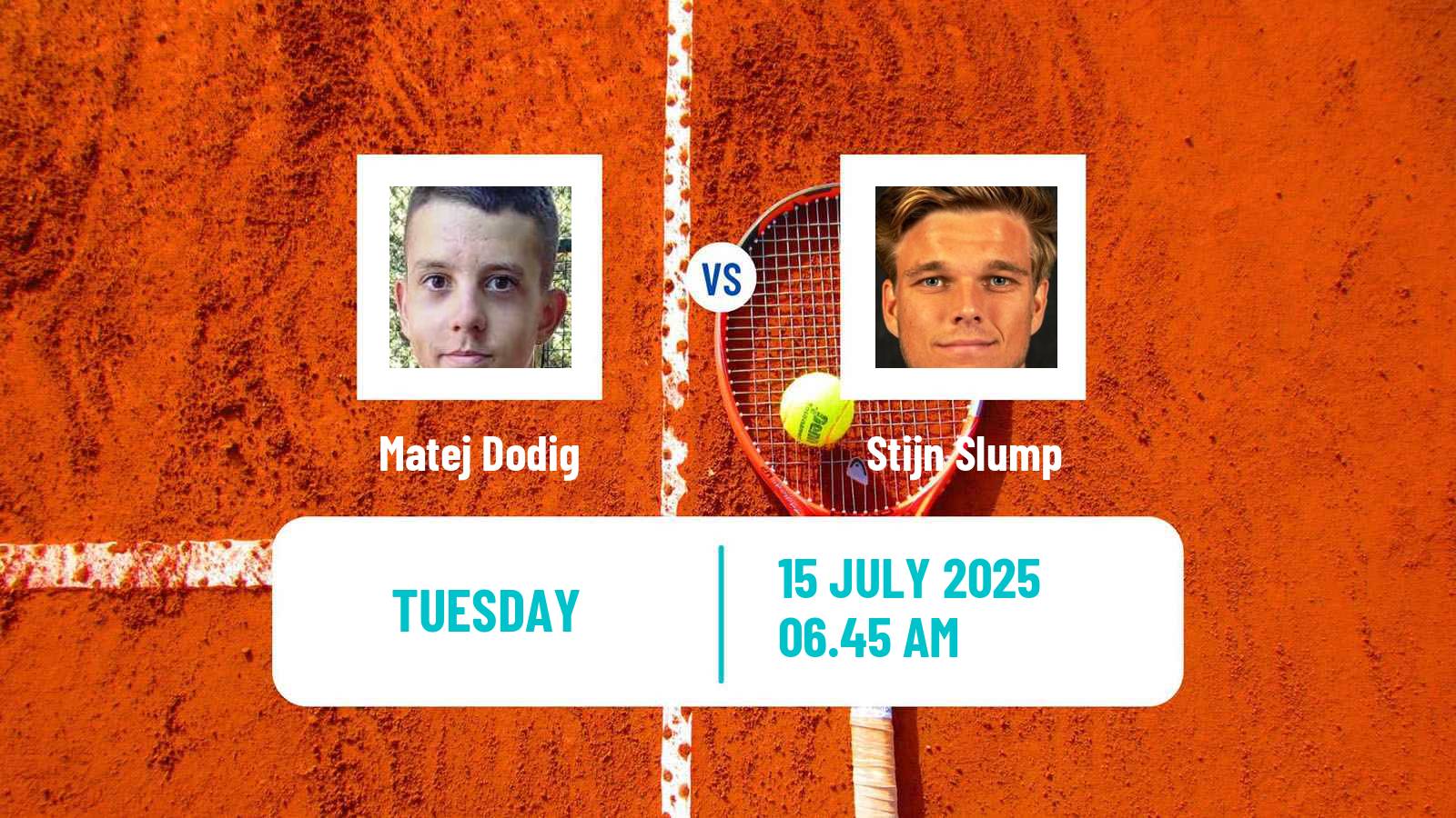 Tennis Bunschoten Challenger Men Matej Dodig - Stijn Slump