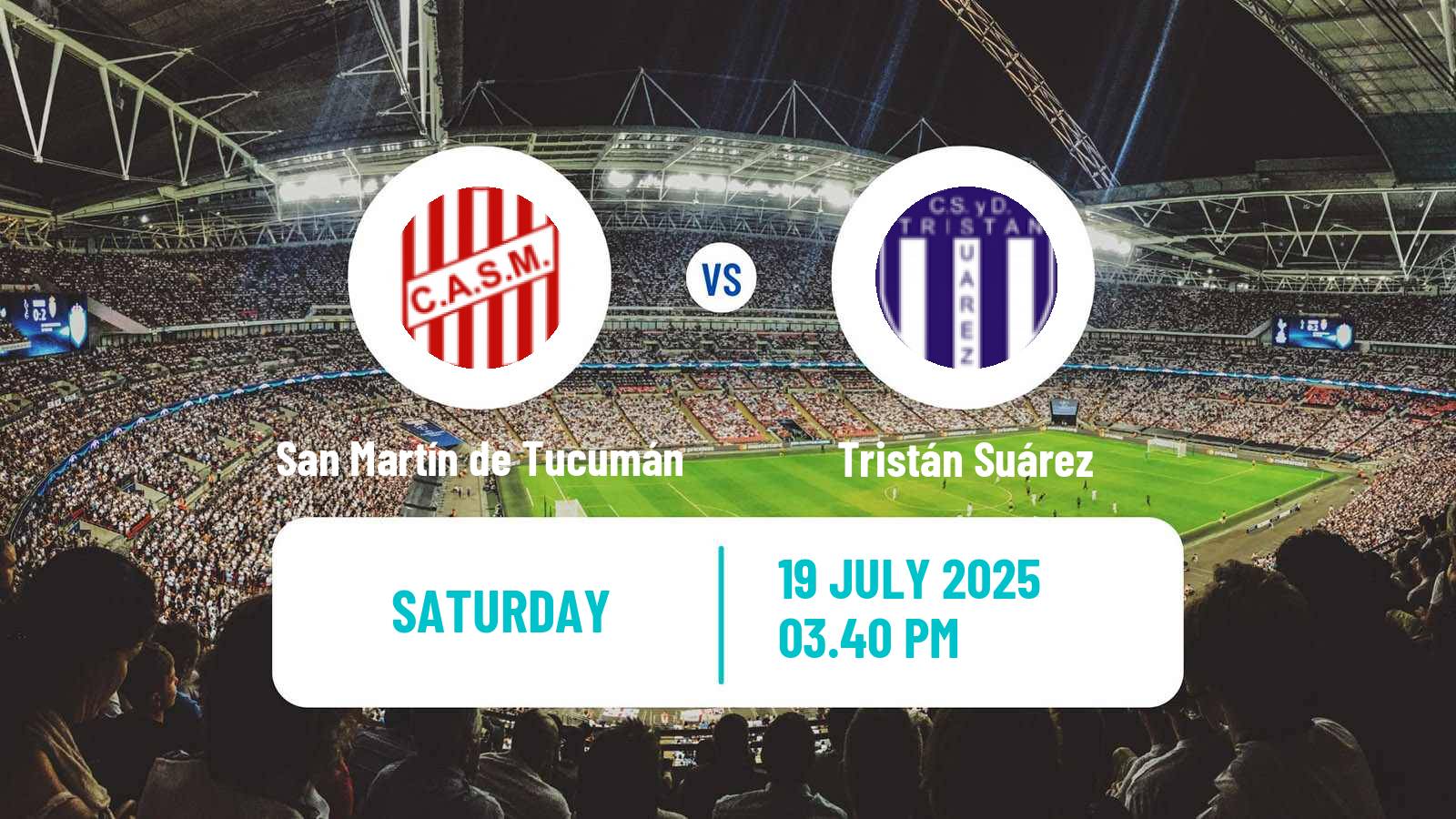 Soccer Argentinian Primera Nacional San Martín de Tucumán - Tristán Suárez