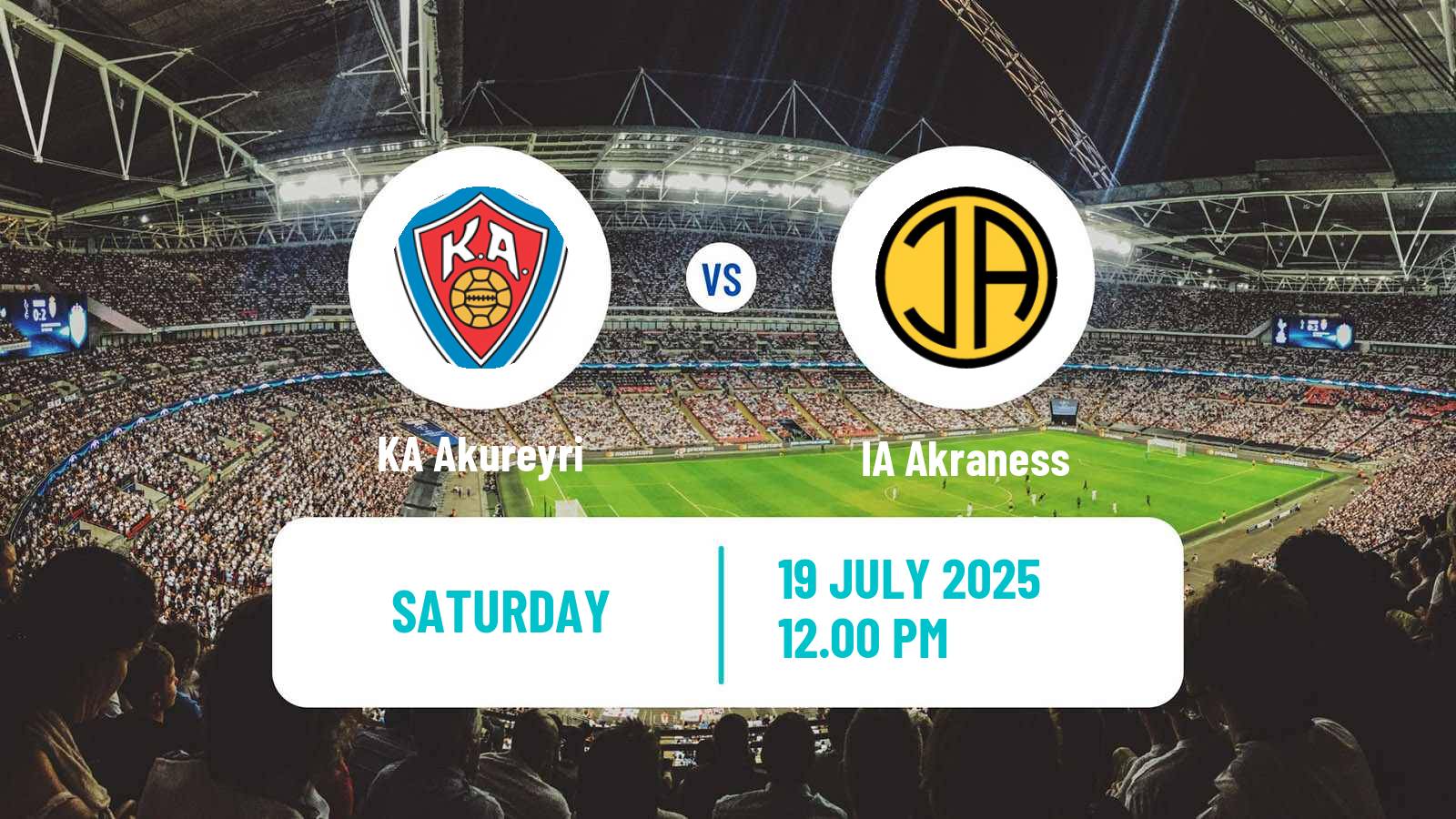 Football Icelandic Besta-deild karla KA Akureyri - Akraness