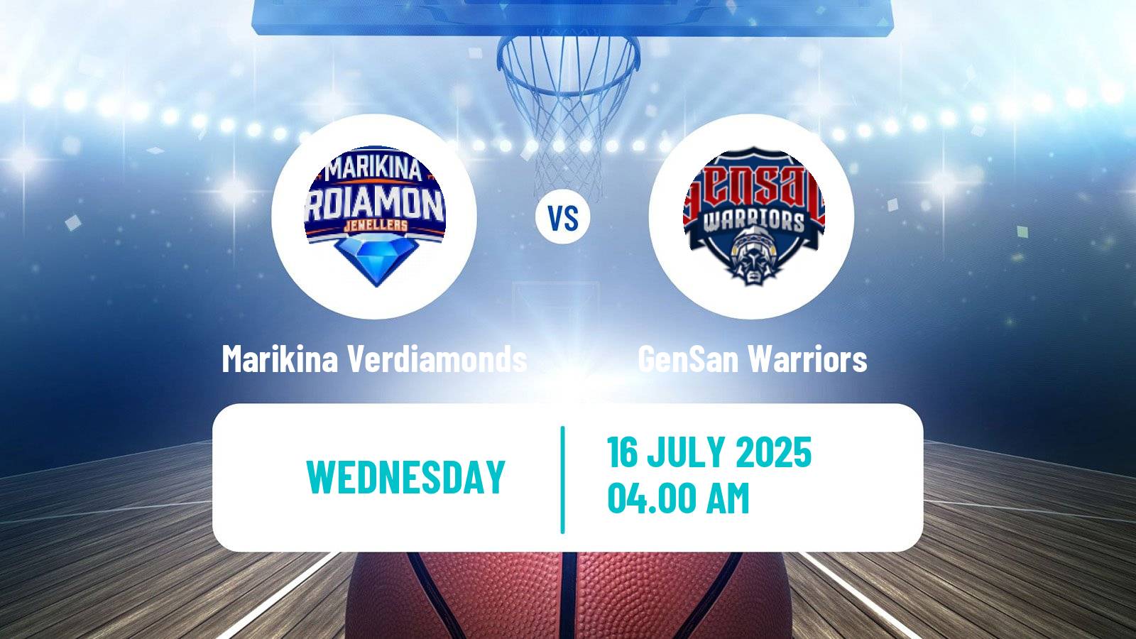 Basketball Philippines MBPL  Marikina Verdiamonds - GenSan Warriors