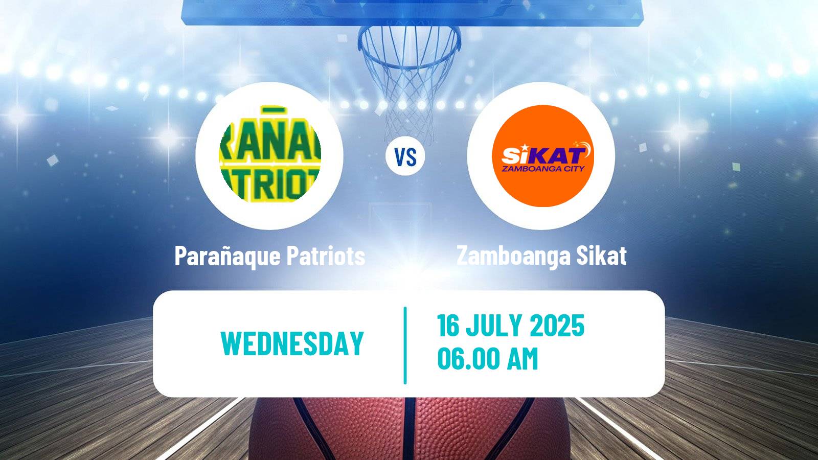 Basketball Philippines MBPL  Parañaque Patriots - Zamboanga Sikat