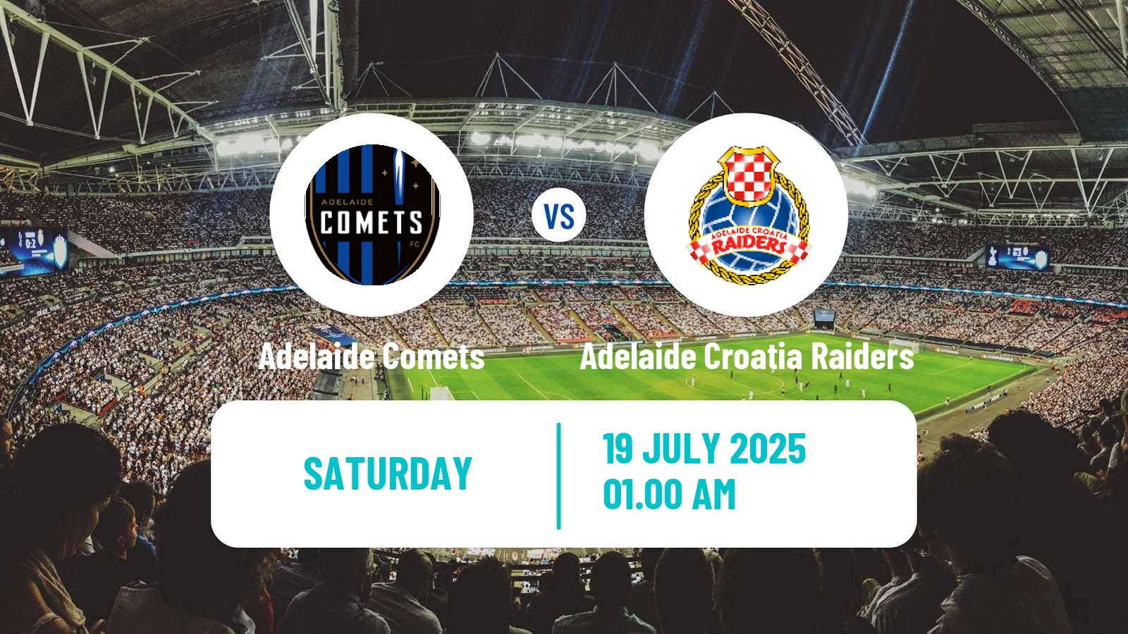 Football Australian NPL South Australian Adelaide Comets - Adelaide Croatia Raiders