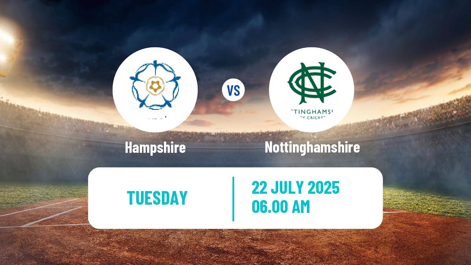 Cricket County Championship One Cricket Hampshire - Nottinghamshire