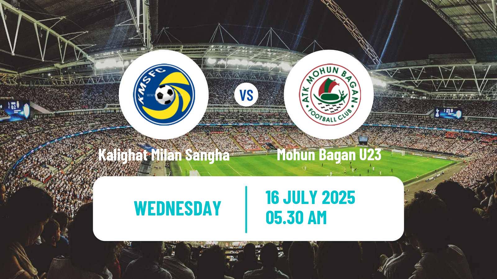 Football Calcutta Premier Division Kalighat Milan Sangha - Mohun Bagan U23