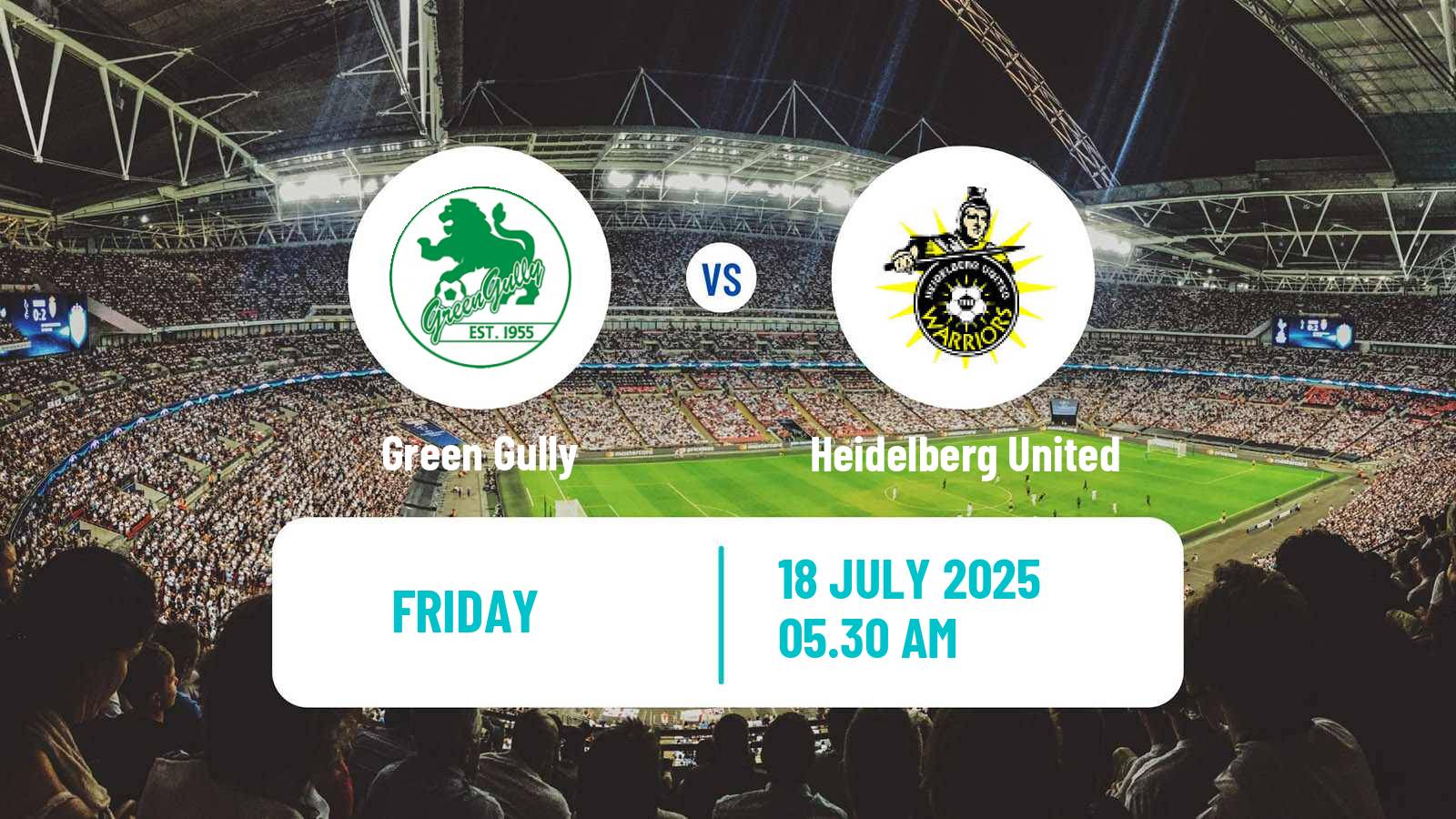 Soccer Australian NPL Victoria Green Gully - Heidelberg United