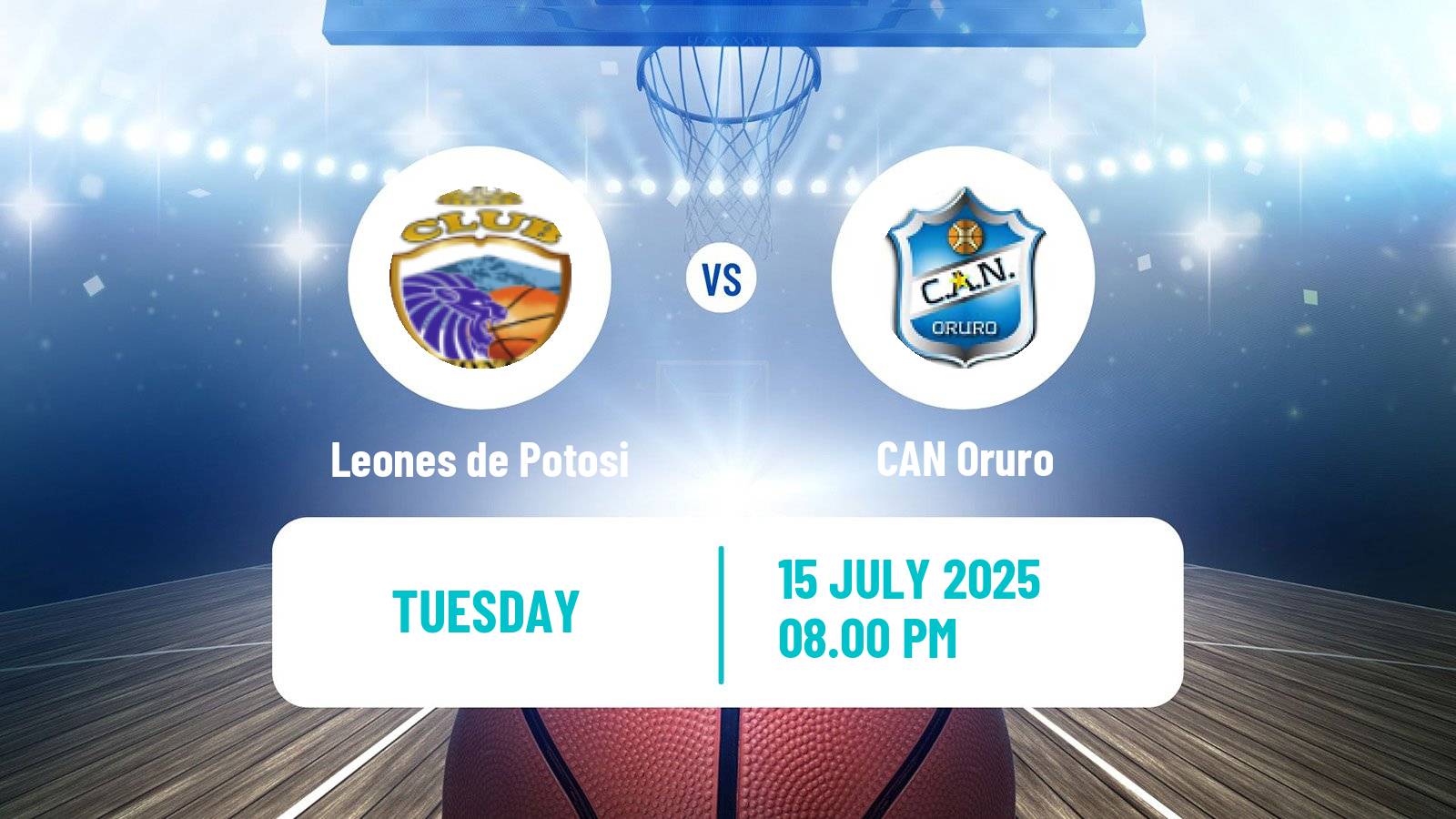 Basketball Bolivian Libobasquet Leones de Potosi - CAN Oruro