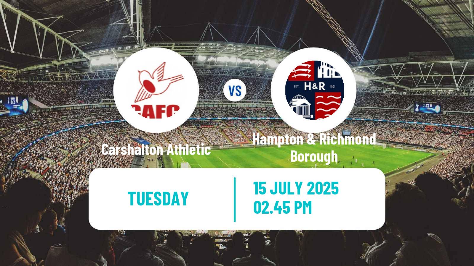 Football Club Friendly Carshalton Athletic - Hampton & Richmond Borough