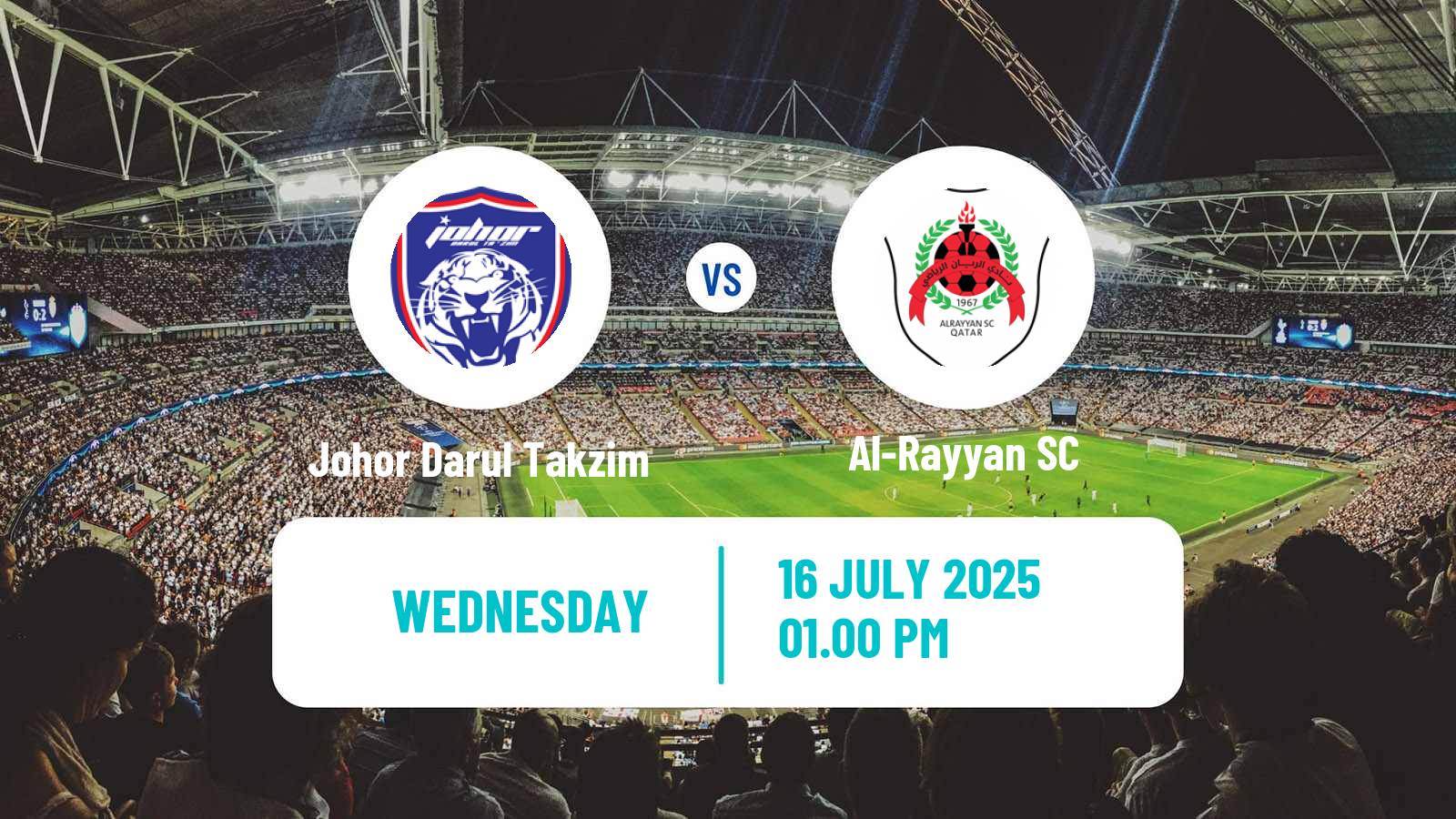 Football Club Friendly Johor Darul Takzim - Al-Rayyan