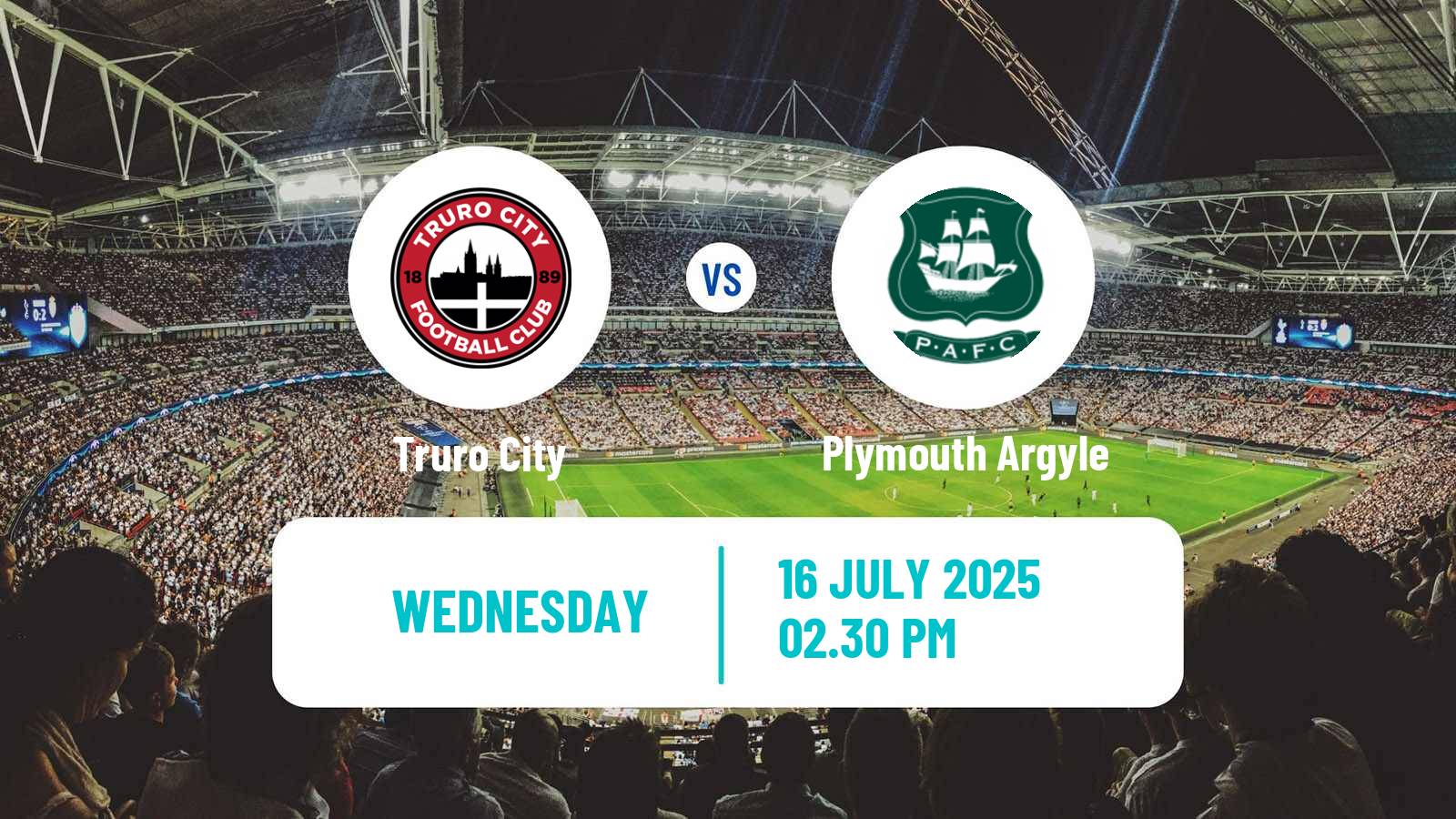 Soccer Club Friendly Truro City - Plymouth Argyle