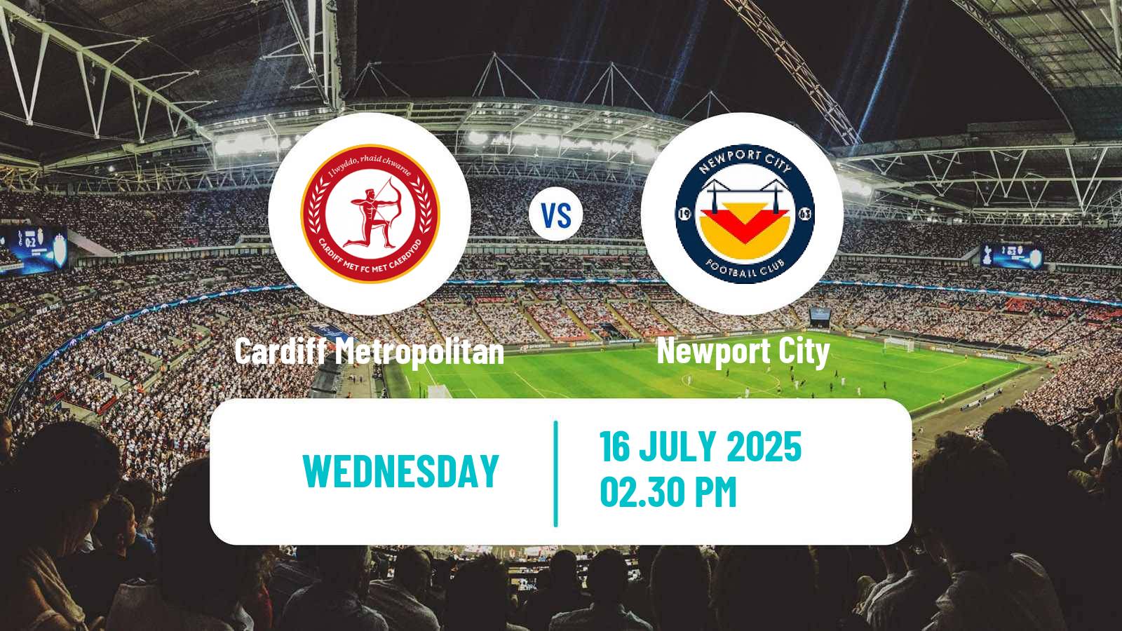 Football Club Friendly Cardiff Metropolitan - Newport City