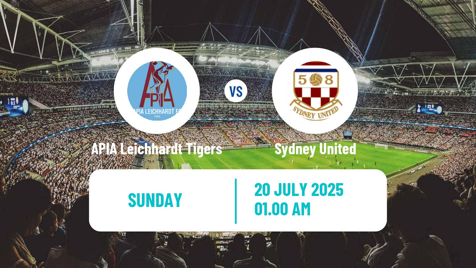 Football Australian NPL NSW APIA Leichhardt Tigers - Sydney United