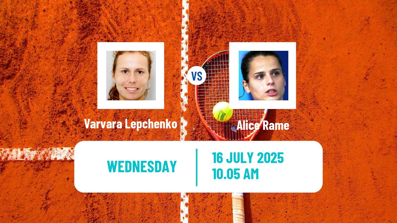 Tennis Rome Challenger Women Varvara Lepchenko - Alice Rame