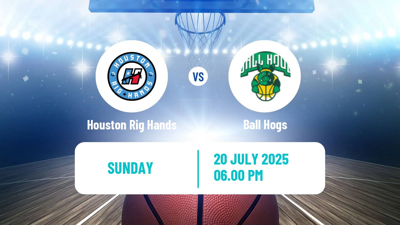 Basketball BIG3 3x3 Houston Rig Hands - Ball Hogs