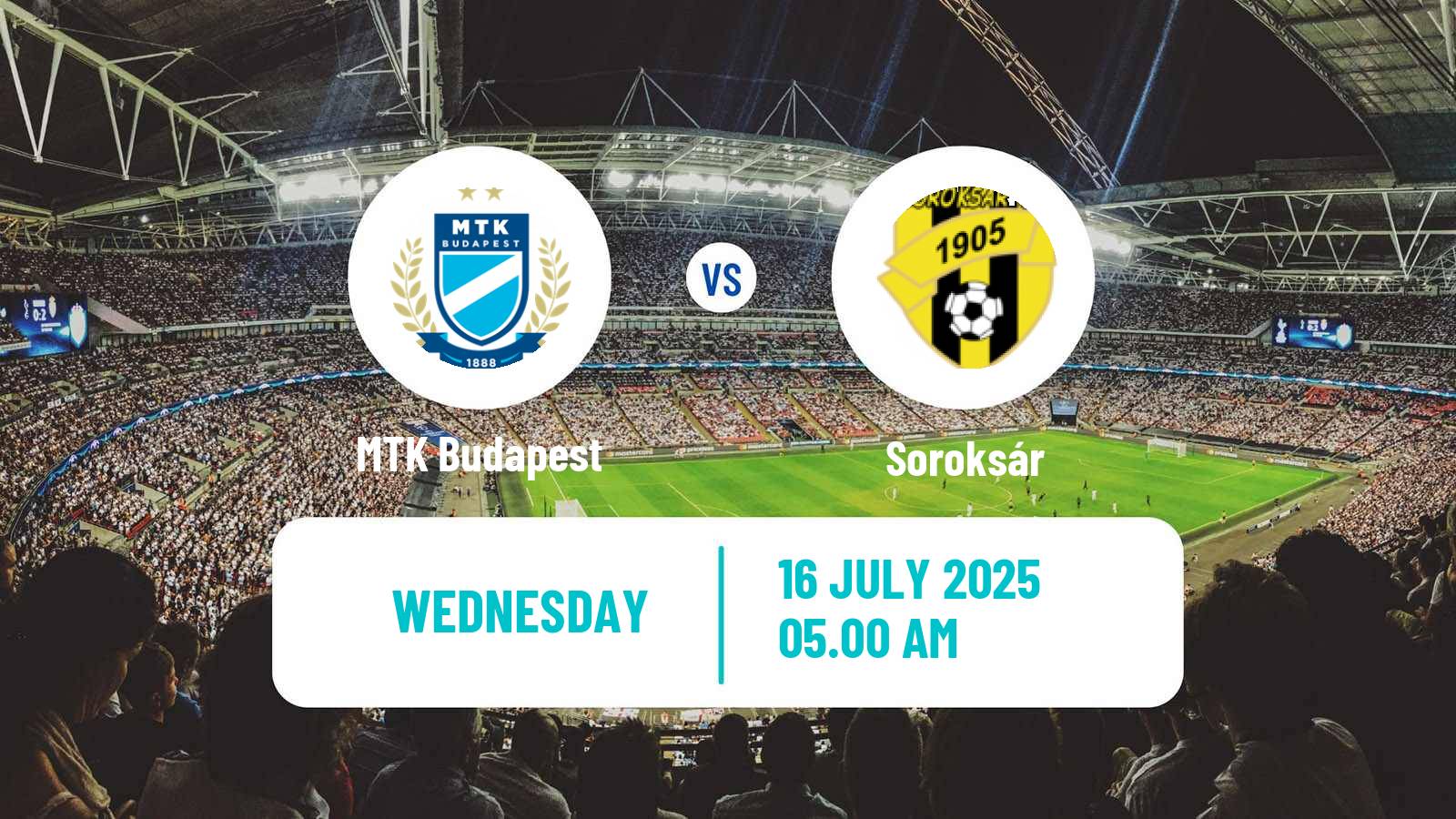 Football Club Friendly MTK Budapest - Soroksár