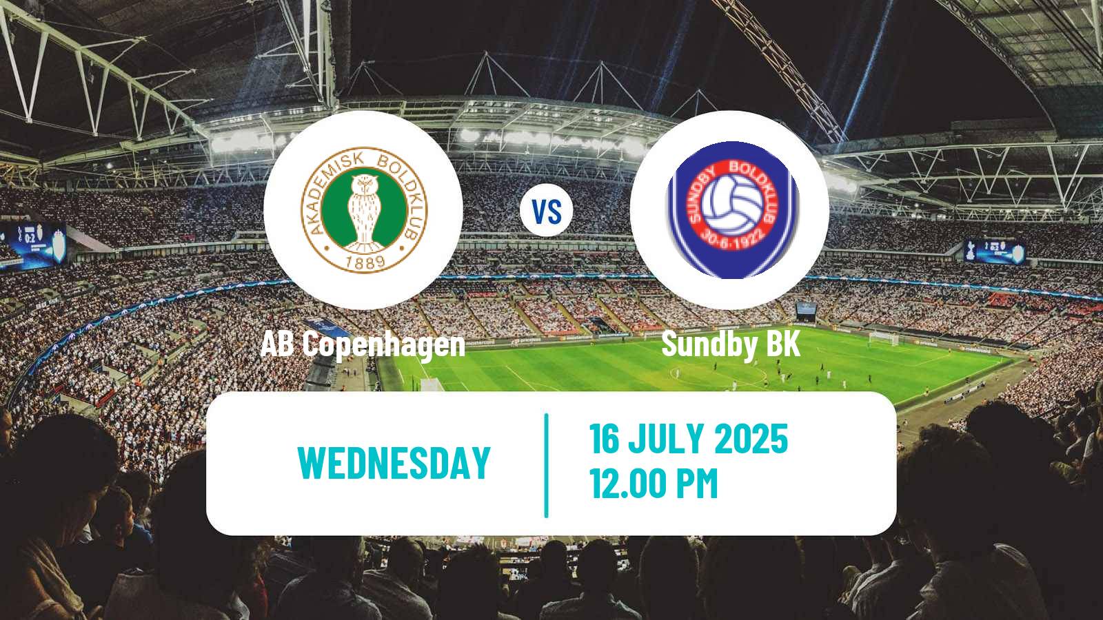 Football Club Friendly AB Copenhagen - Sundby