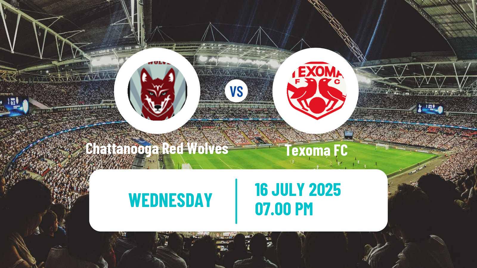 Football USL League One Chattanooga Red Wolves - Texoma