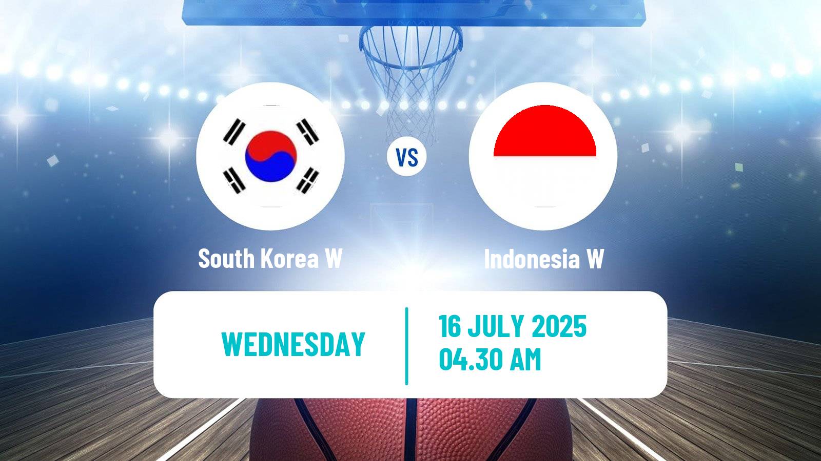 Basketball Asia Cup Basketball Women South Korea W - Indonesia W
