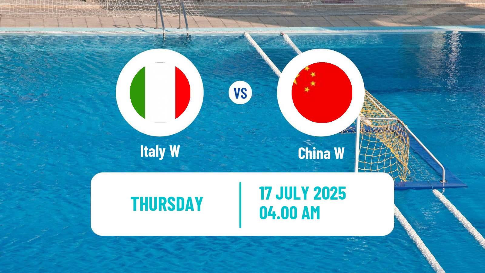 Water polo World Championship Water Polo Women Italy W - China W