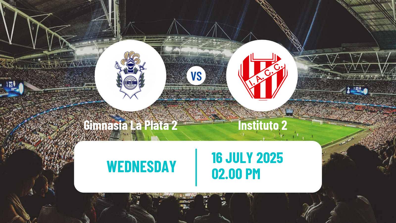 Football Argentinian Reserve League Gimnasia La Plata 2 - Instituto 2