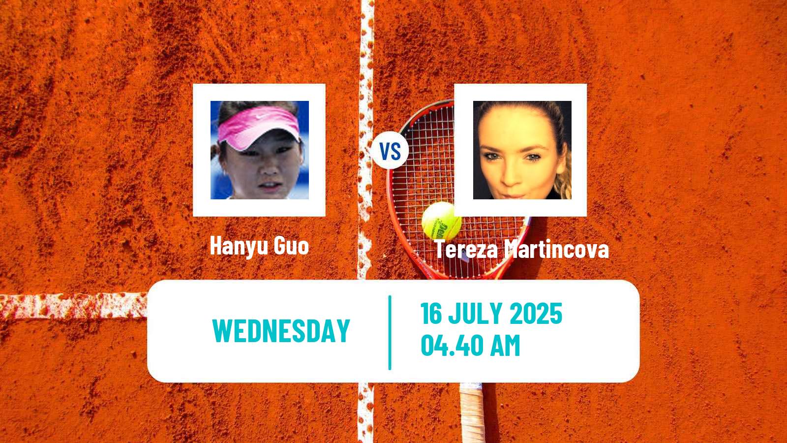 Tennis ITF W75 Vitoria Gasteiz Women 2025 Hanyu Guo - Tereza Martincova