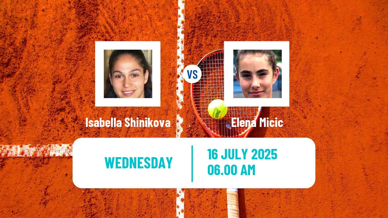 Tennis ITF W75 Vitoria Gasteiz Women 2025 Isabella Shinikova - Elena Micic