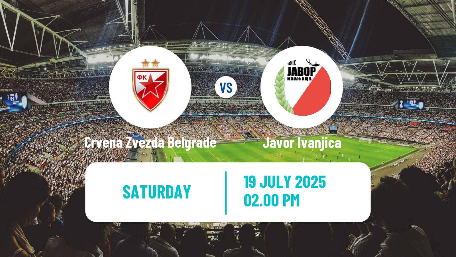 Football Serbian Superliga Crvena Zvezda Belgrade - Javor Ivanjica