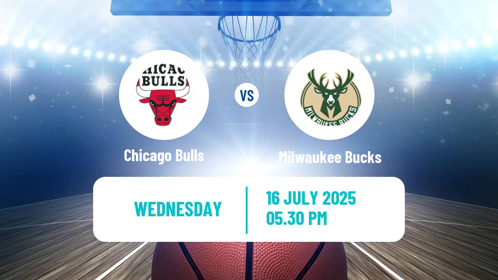 Basketball NBA Las Vegas Summer League Chicago Bulls - Milwaukee Bucks