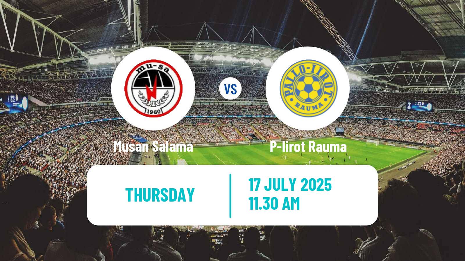 Football Finnish Kakkonen Group B MuSa - P-Iirot Rauma
