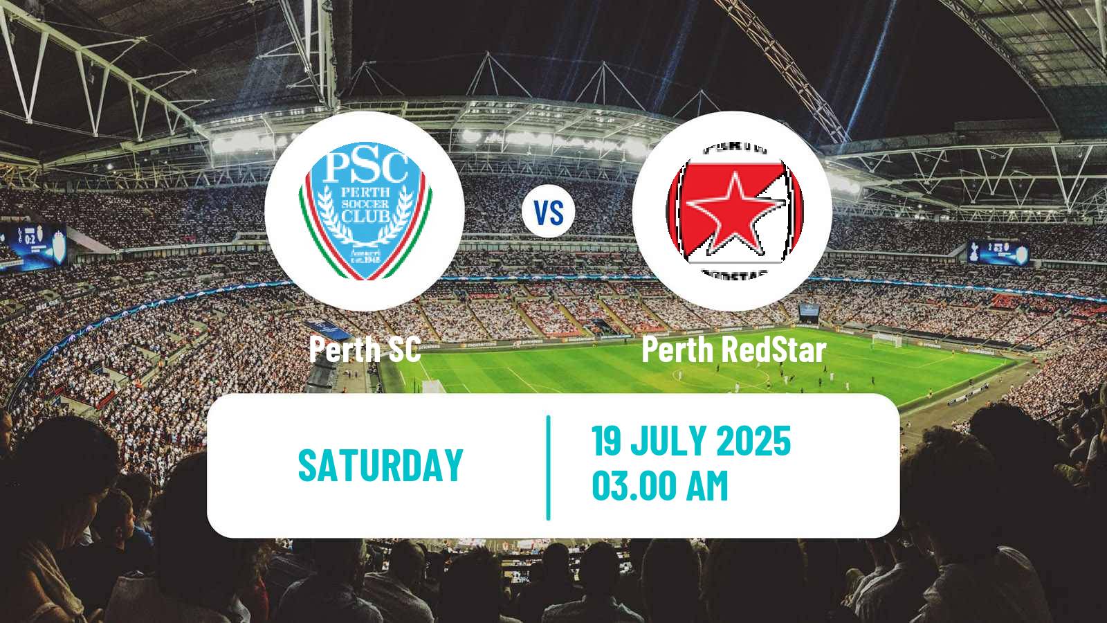 Football Australian NPL Western Australia Perth SC - Perth RedStar