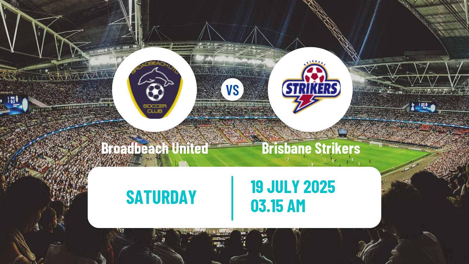 Football Australian Queensland Premier League Broadbeach United - Brisbane Strikers