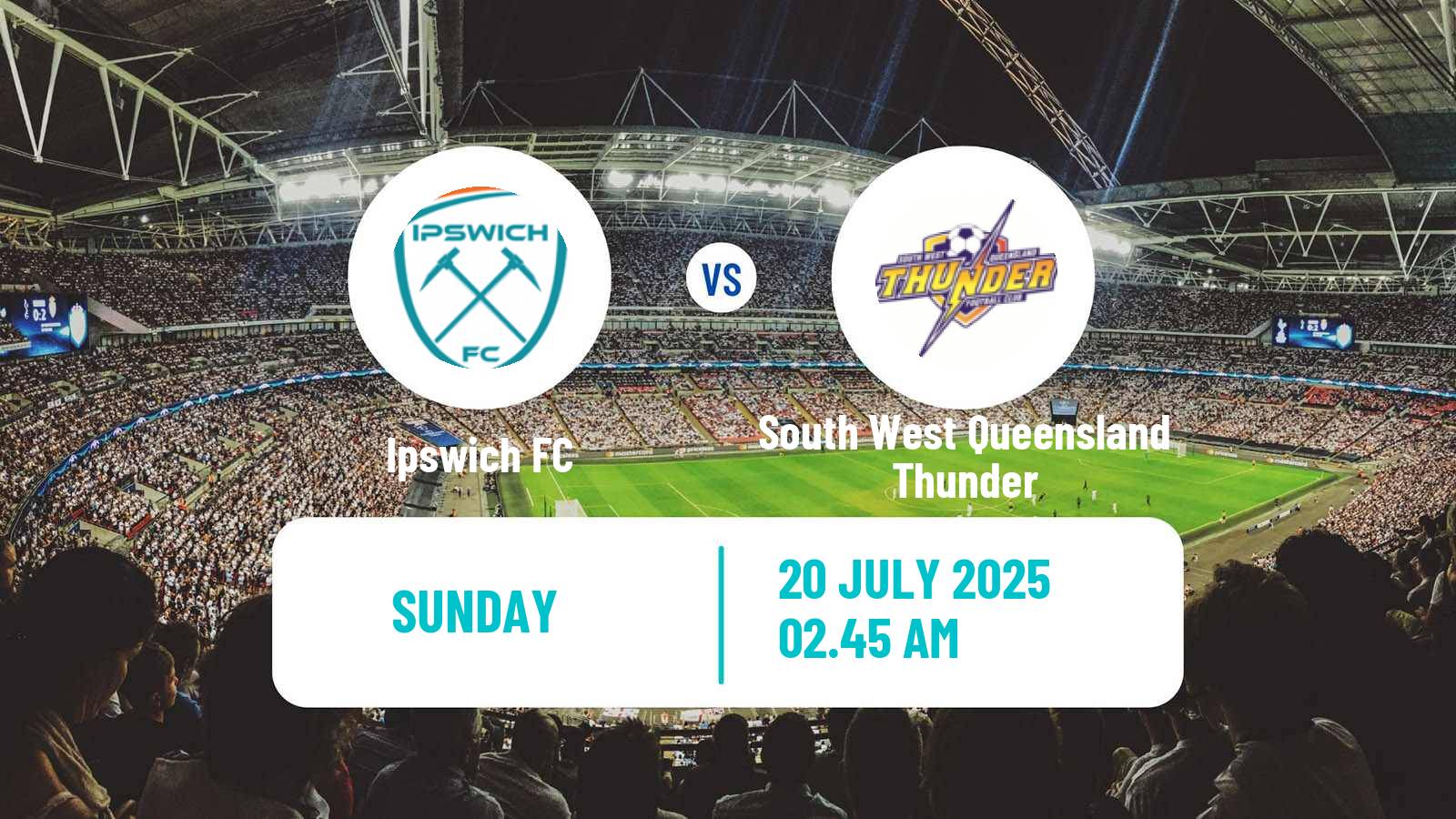 Football Australian Queensland Premier League Ipswich FC - South West Queensland Thunder