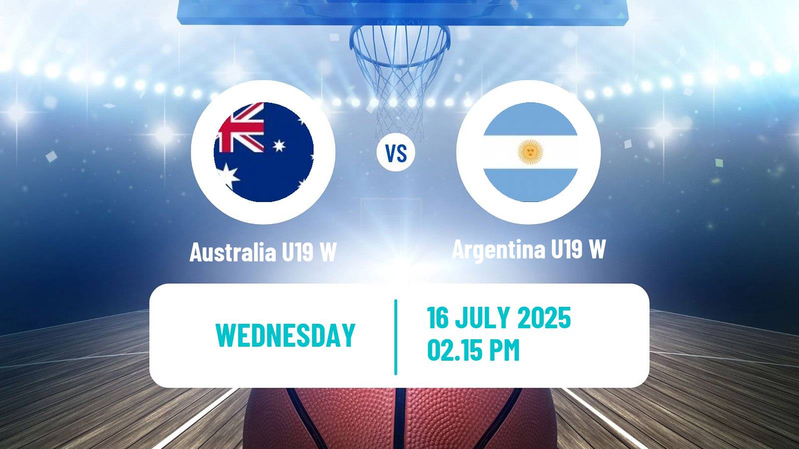 Basketball World Championship U19 Basketball Women Australia U19 W - Argentina U19 W