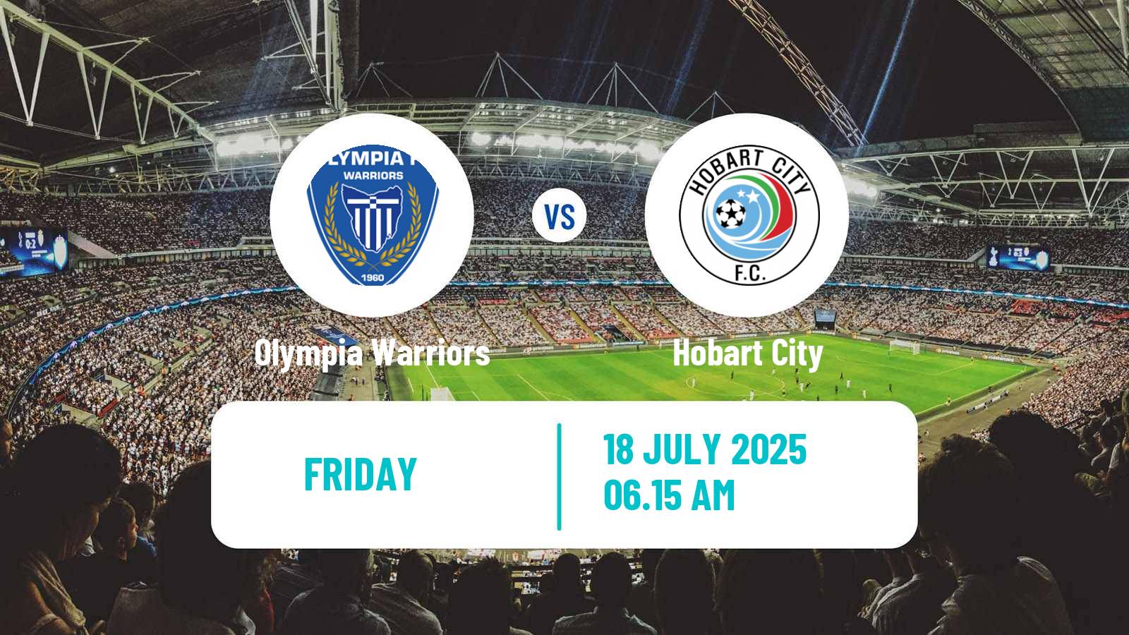 Football Australian Tasmania Southern Championship Olympia Warriors - Hobart City