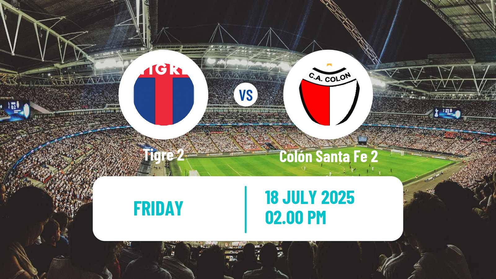 Football Argentinian Reserve League Tigre 2 - Colón Santa Fe 2